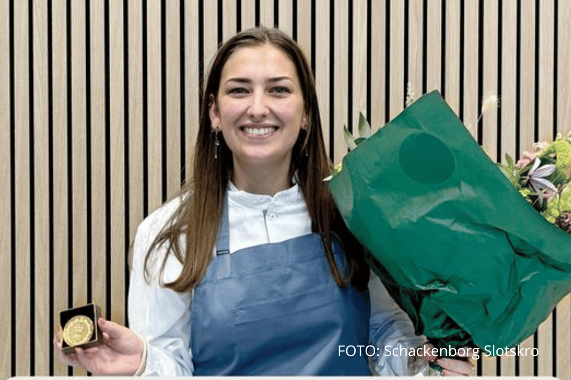 Tjenerelev på Schackenborg Slotskro fik sjælden uddelt guldmedalje